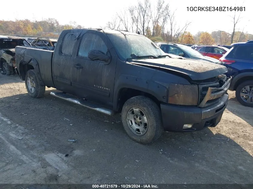 2011 Chevrolet Silverado 1500 Lt VIN: 1GCRKSE34BZ164981 Lot: 40721579