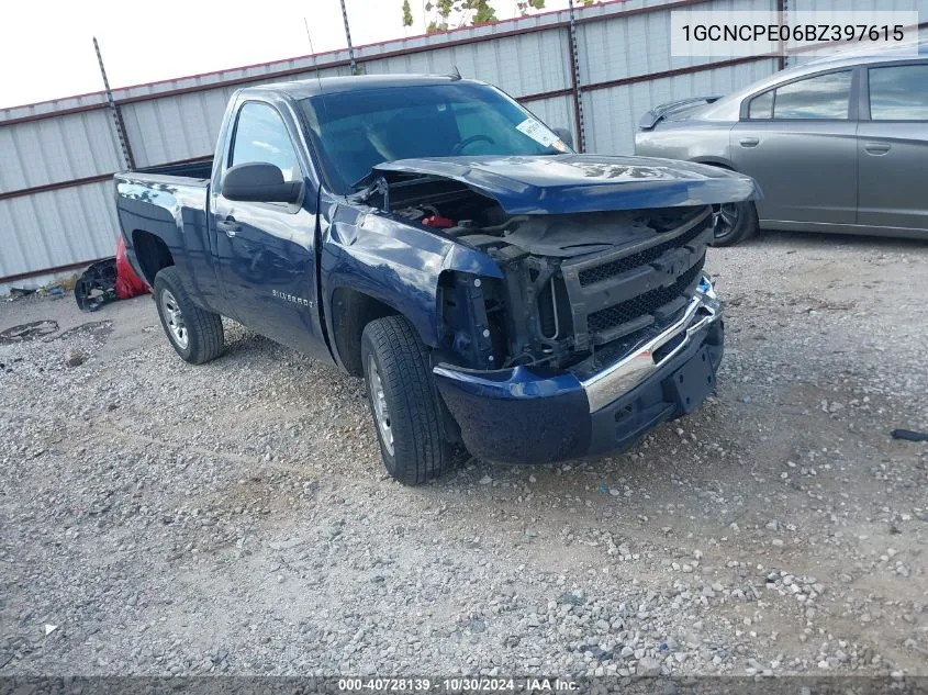 1GCNCPE06BZ397615 2011 Chevrolet Silverado 1500 Work Truck