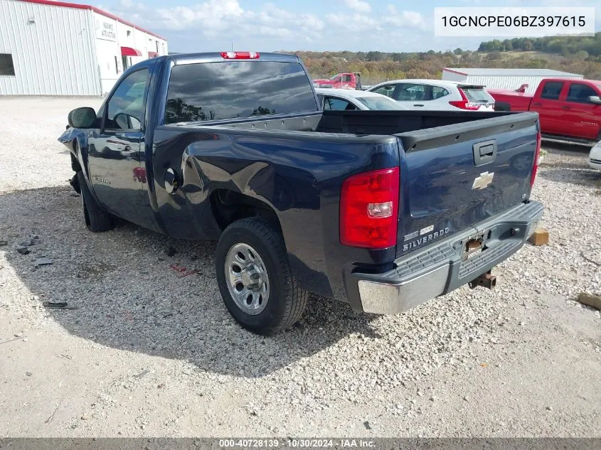 1GCNCPE06BZ397615 2011 Chevrolet Silverado 1500 Work Truck