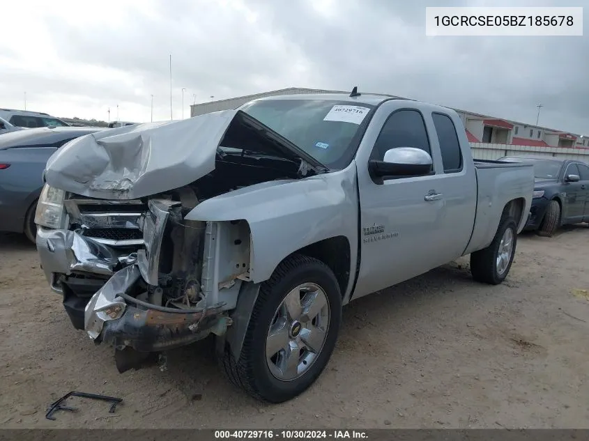 2011 Chevrolet Silverado 1500 Lt VIN: 1GCRCSE05BZ185678 Lot: 40729716