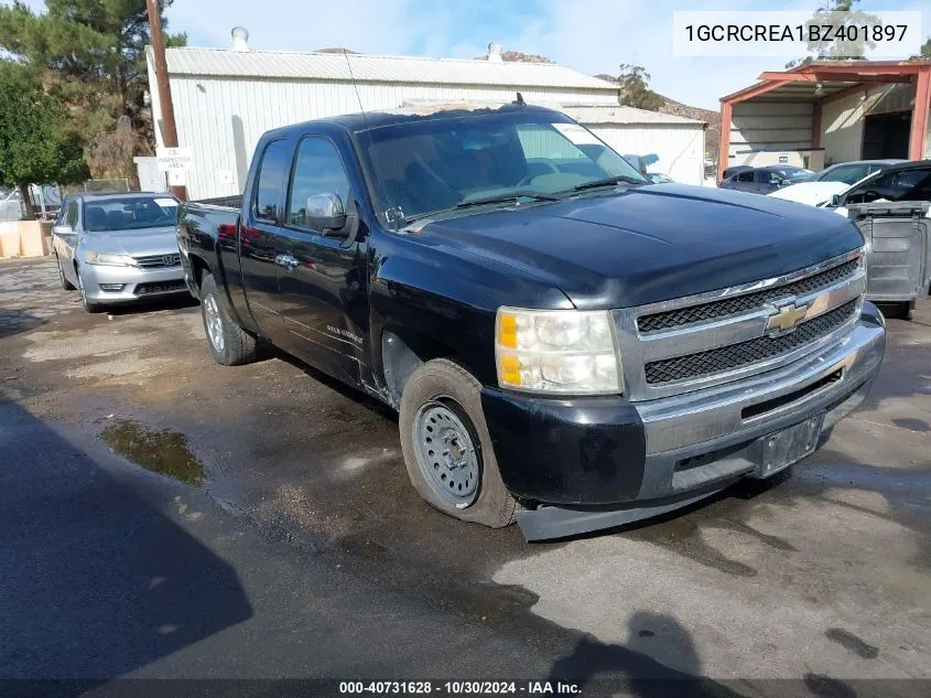 2011 Chevrolet Silverado 1500 Ls VIN: 1GCRCREA1BZ401897 Lot: 40731628