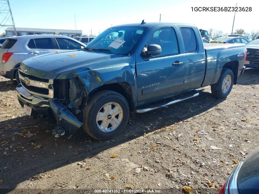 2011 Chevrolet Silverado 1500 Lt VIN: 1GCRKSE36BZ323628 Lot: 40741382