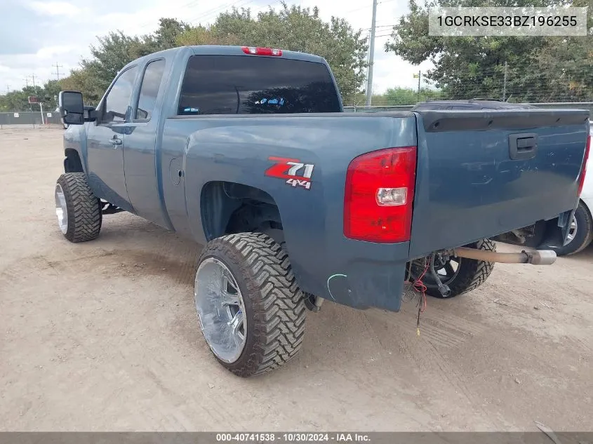 2011 Chevrolet Silverado 1500 Lt VIN: 1GCRKSE33BZ196255 Lot: 40741538