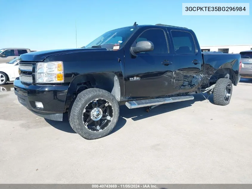 2011 Chevrolet Silverado 1500 Ltz VIN: 3GCPKTE35BG296984 Lot: 40743669