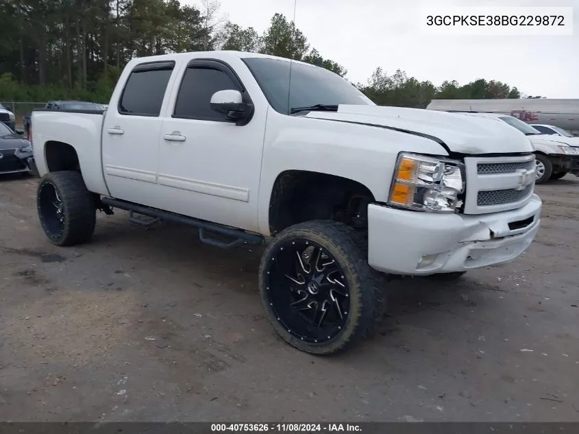 2011 Chevrolet Silverado 1500 Lt VIN: 3GCPKSE38BG229872 Lot: 40753626