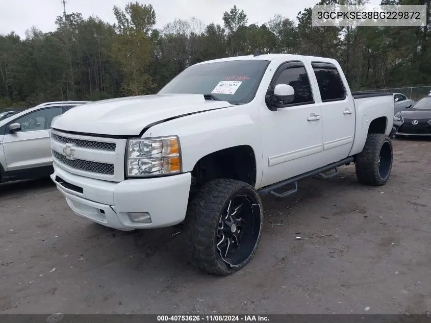 2011 Chevrolet Silverado 1500 Lt VIN: 3GCPKSE38BG229872 Lot: 40753626