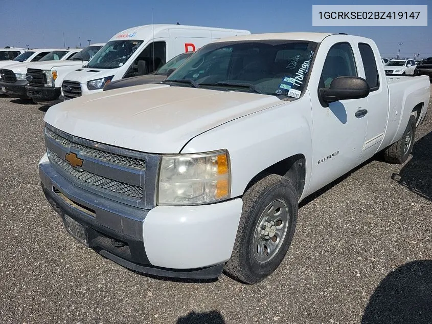 2011 Chevrolet Silverado 1500 Lt VIN: 1GCRKSE02BZ419147 Lot: 40768234