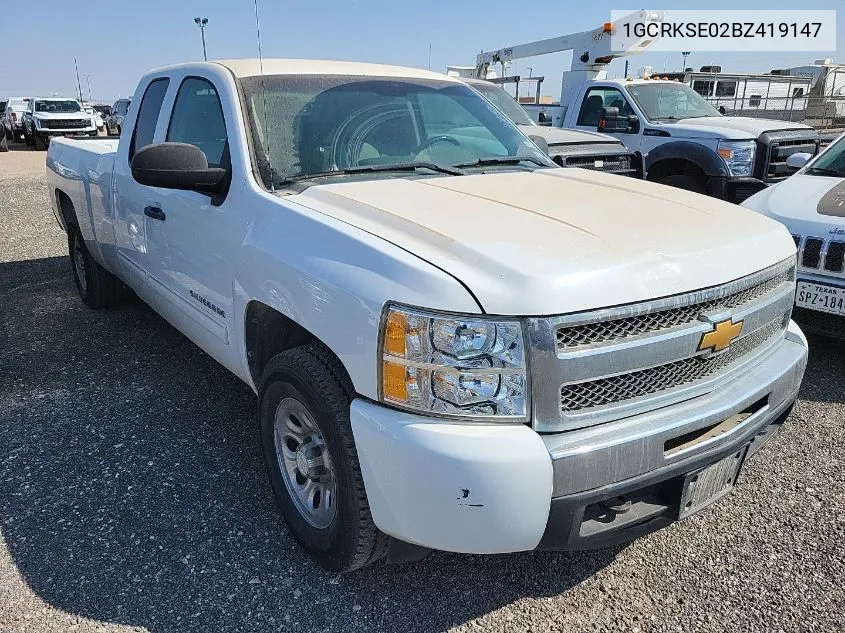 2011 Chevrolet Silverado 1500 Lt VIN: 1GCRKSE02BZ419147 Lot: 40768234