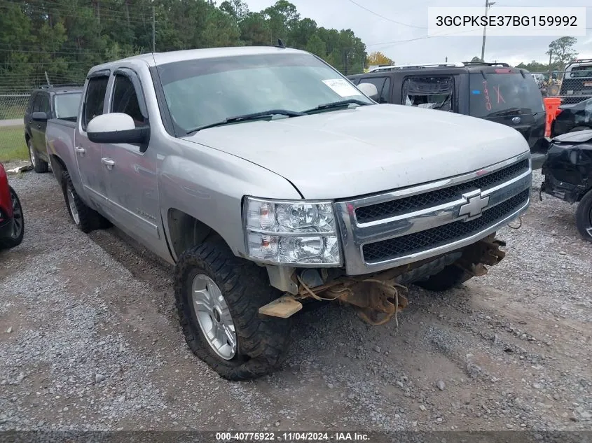 2011 Chevrolet Silverado 1500 Lt VIN: 3GCPKSE37BG159992 Lot: 40775922