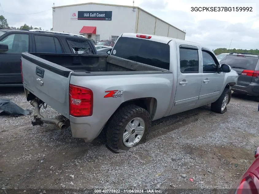 2011 Chevrolet Silverado 1500 Lt VIN: 3GCPKSE37BG159992 Lot: 40775922