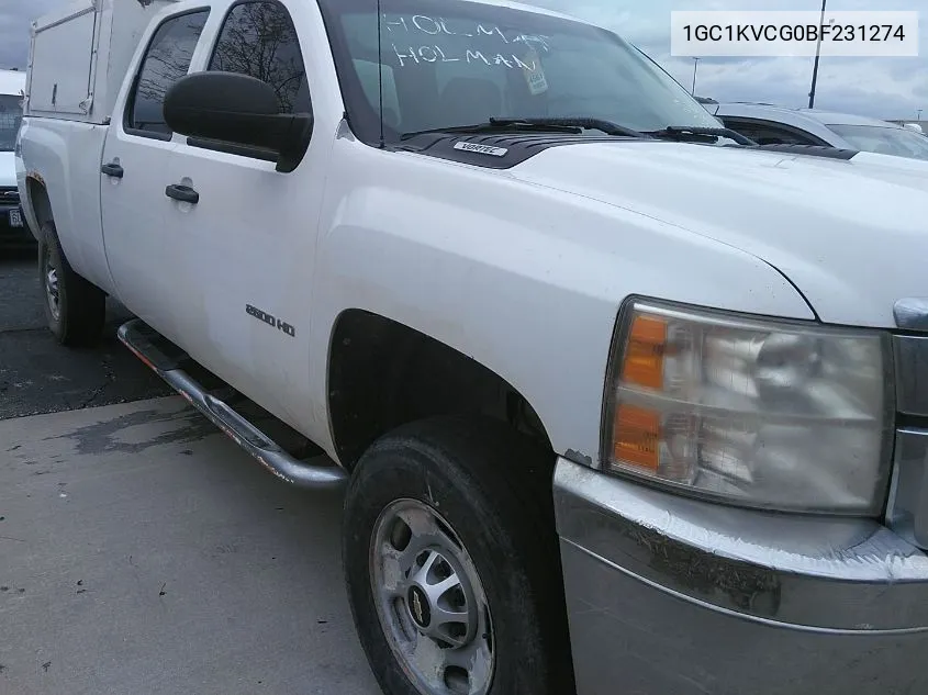 2011 Chevrolet Silverado 2500Hd Work Truck VIN: 1GC1KVCG0BF231274 Lot: 40775965