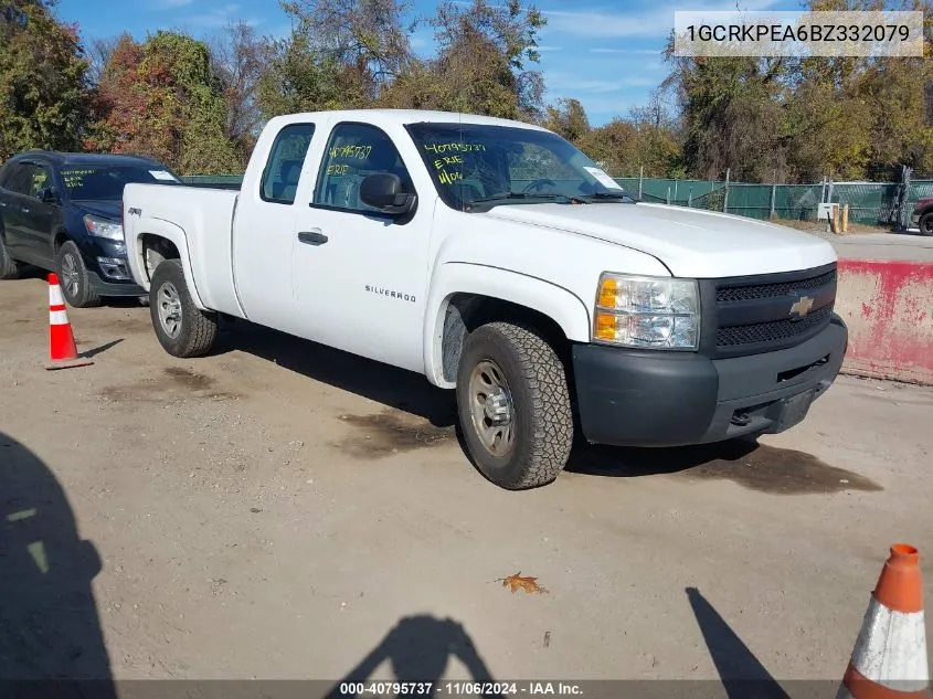 2011 Chevrolet Silverado 1500 Work Truck VIN: 1GCRKPEA6BZ332079 Lot: 40795737