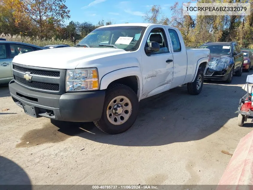 2011 Chevrolet Silverado 1500 Work Truck VIN: 1GCRKPEA6BZ332079 Lot: 40795737