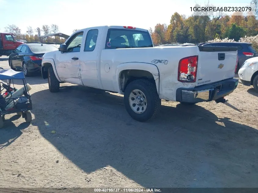 2011 Chevrolet Silverado 1500 Work Truck VIN: 1GCRKPEA6BZ332079 Lot: 40795737