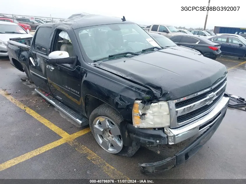 2011 Chevrolet Silverado 1500 Lt VIN: 3GCPCSE08BG392007 Lot: 40796976