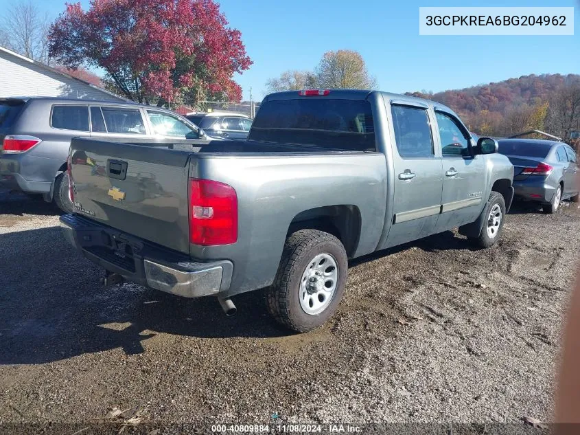 3GCPKREA6BG204962 2011 Chevrolet Silverado 1500 Ls