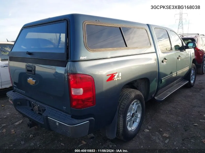 2011 Chevrolet Silverado 1500 Lt VIN: 3GCPKSE3XBG168038 Lot: 40815653