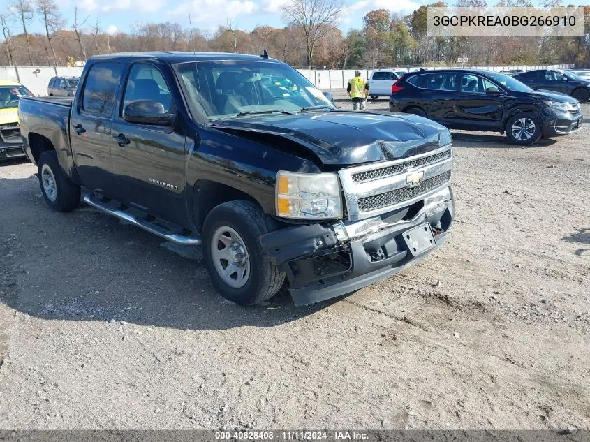 2011 Chevrolet Silverado K1500 Ls VIN: 3GCPKREA0BG266910 Lot: 40828408