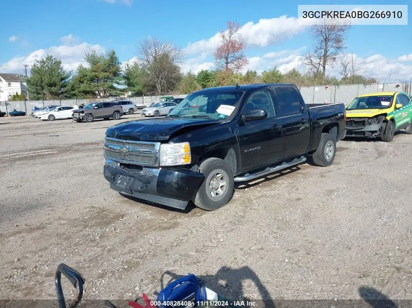 2011 Chevrolet Silverado K1500 Ls VIN: 3GCPKREA0BG266910 Lot: 40828408