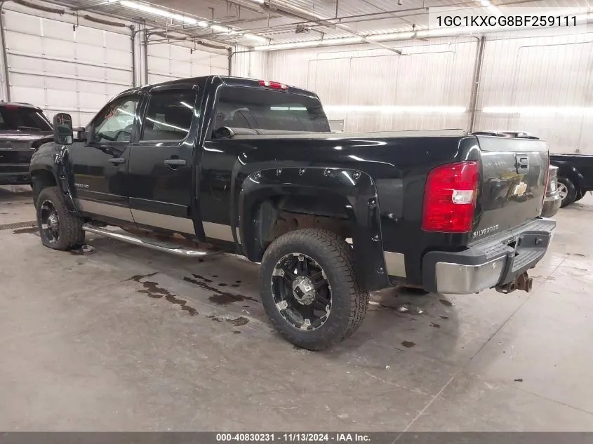 1GC1KXCG8BF259111 2011 Chevrolet Silverado 2500Hd Lt