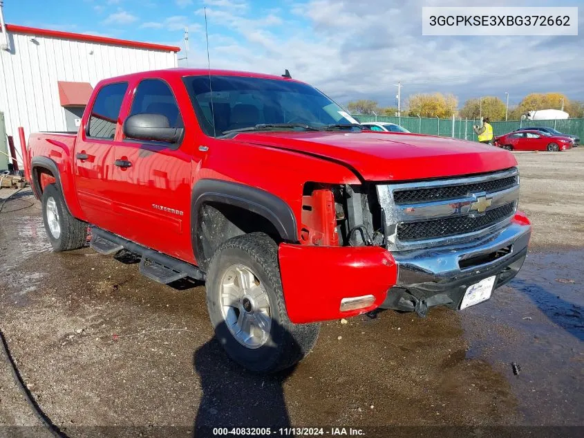 2011 Chevrolet Silverado 1500 Lt VIN: 3GCPKSE3XBG372662 Lot: 40832005