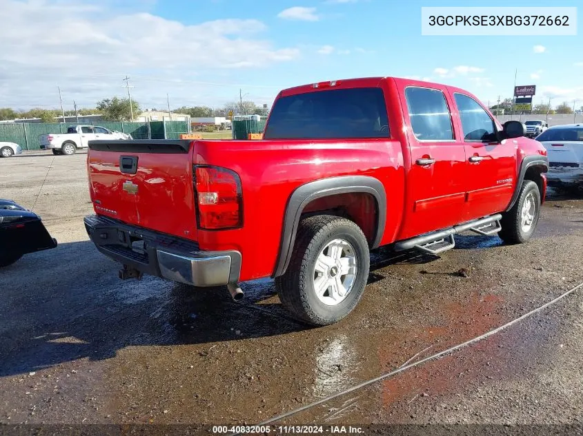 2011 Chevrolet Silverado 1500 Lt VIN: 3GCPKSE3XBG372662 Lot: 40832005