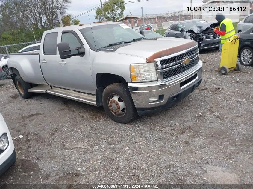 1GC4K1C83BF186412 2011 Chevrolet Silverado 3500Hd Ltz