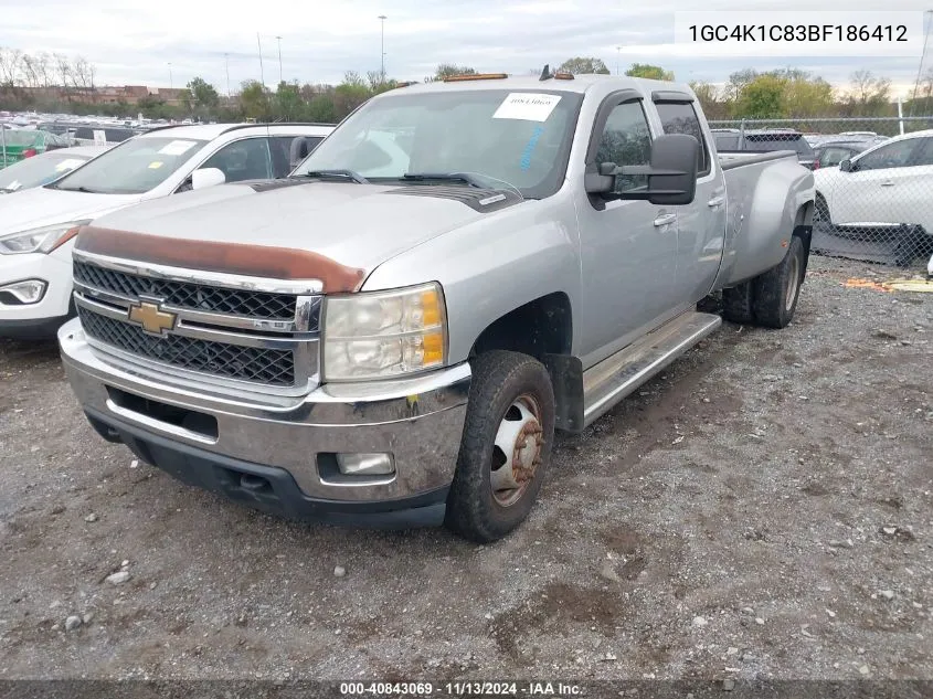 1GC4K1C83BF186412 2011 Chevrolet Silverado 3500Hd Ltz