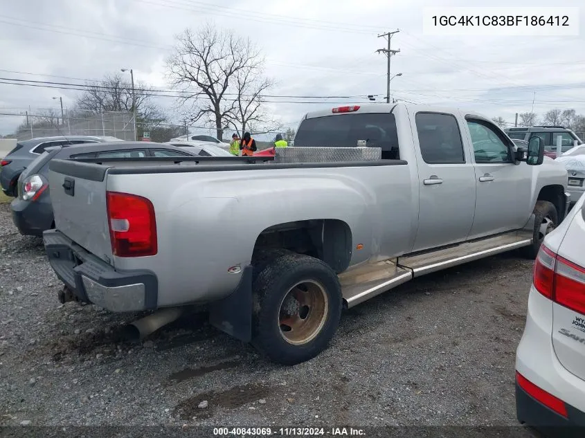 1GC4K1C83BF186412 2011 Chevrolet Silverado 3500Hd Ltz