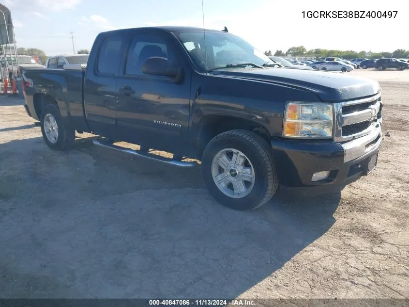 2011 Chevrolet Silverado 1500 Lt VIN: 1GCRKSE38BZ400497 Lot: 40847086