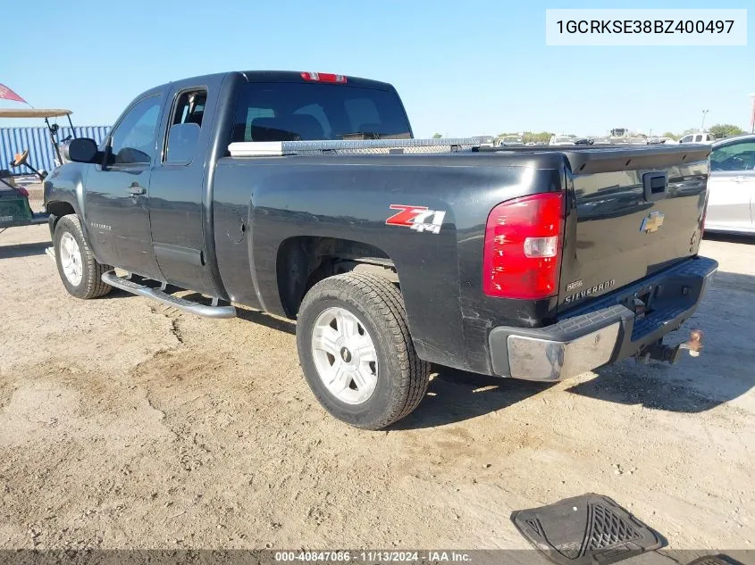 2011 Chevrolet Silverado 1500 Lt VIN: 1GCRKSE38BZ400497 Lot: 40847086