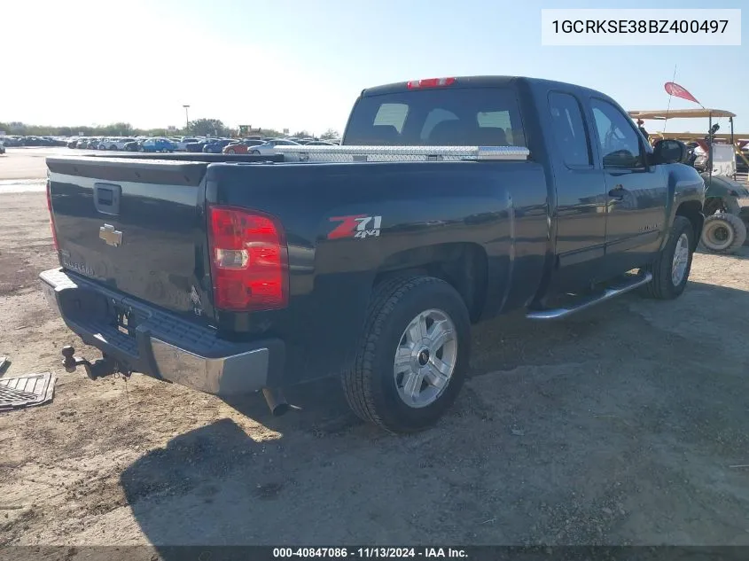 2011 Chevrolet Silverado 1500 Lt VIN: 1GCRKSE38BZ400497 Lot: 40847086