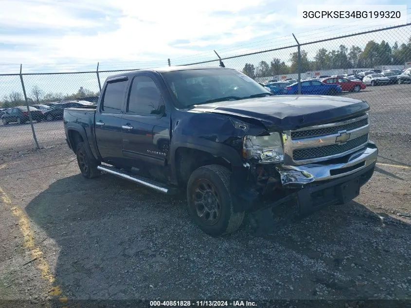 3GCPKSE34BG199320 2011 Chevrolet Silverado 1500 Lt