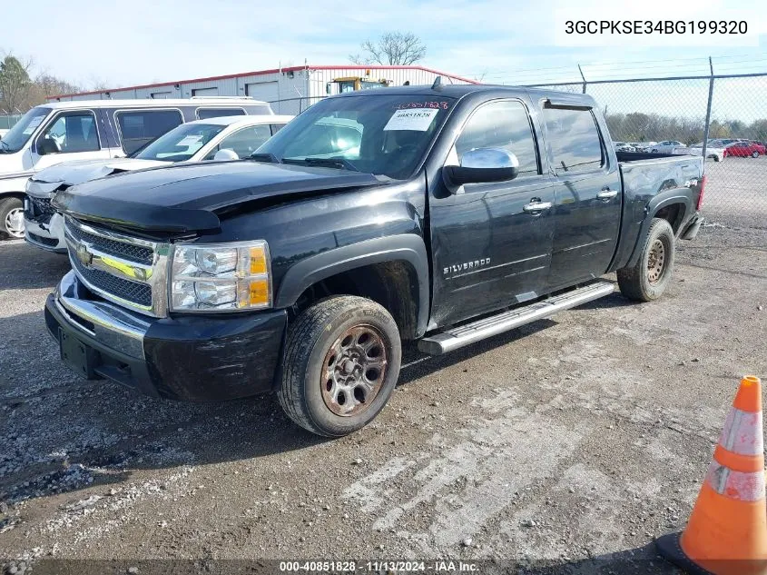 3GCPKSE34BG199320 2011 Chevrolet Silverado 1500 Lt