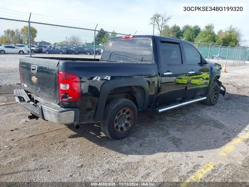 3GCPKSE34BG199320 2011 Chevrolet Silverado 1500 Lt