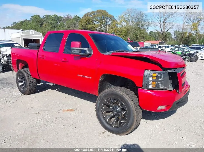 2011 Chevrolet Silverado 1500 Ltz VIN: 3GCPCTE04BG280357 Lot: 40863851