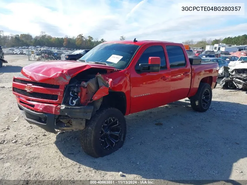 2011 Chevrolet Silverado 1500 Ltz VIN: 3GCPCTE04BG280357 Lot: 40863851