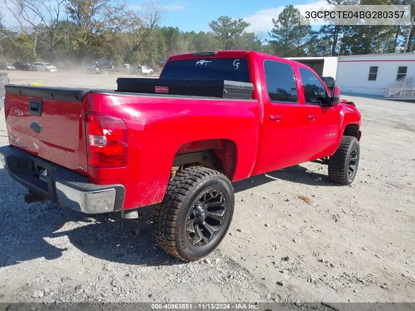 2011 Chevrolet Silverado 1500 Ltz VIN: 3GCPCTE04BG280357 Lot: 40863851