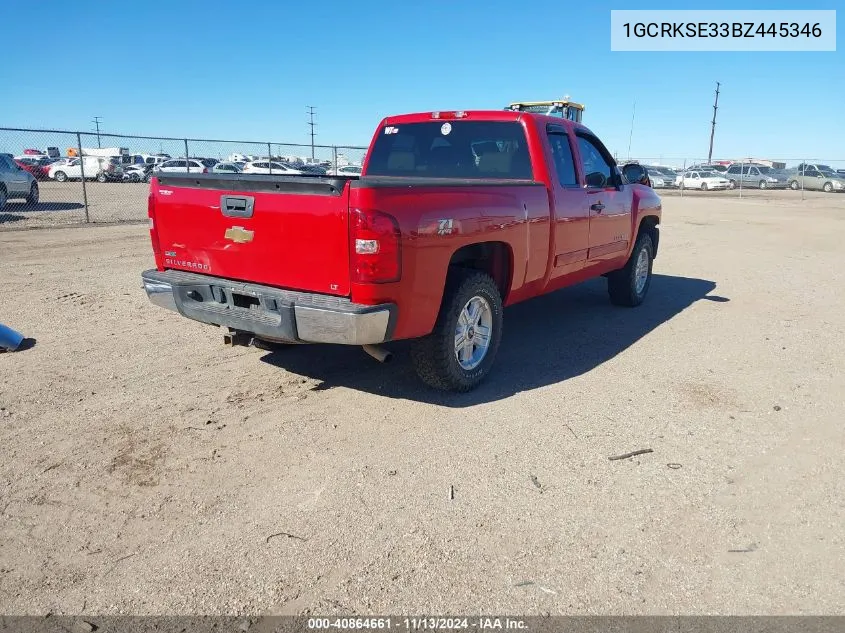 2011 Chevrolet Silverado 1500 Lt VIN: 1GCRKSE33BZ445346 Lot: 40864661