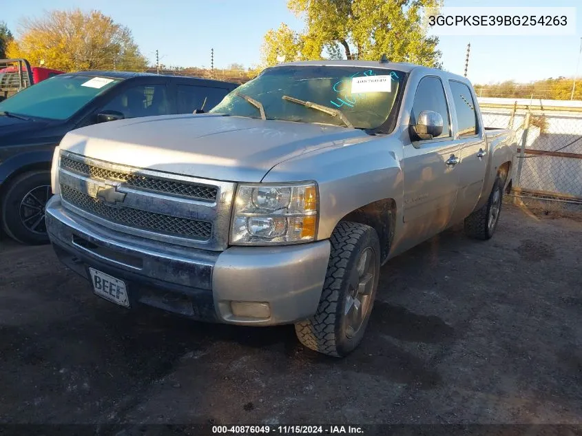 2011 Chevrolet Silverado 1500 Lt VIN: 3GCPKSE39BG254263 Lot: 40876049