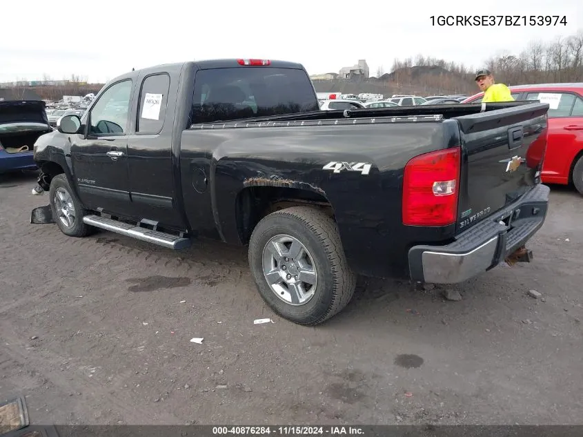 2011 Chevrolet Silverado 1500 Lt VIN: 1GCRKSE37BZ153974 Lot: 40876284