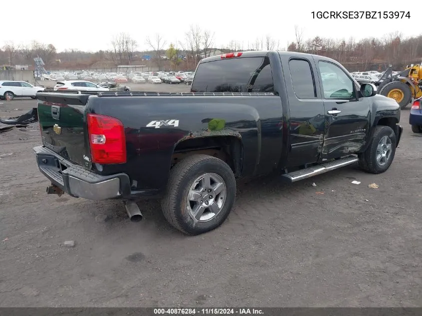 2011 Chevrolet Silverado 1500 Lt VIN: 1GCRKSE37BZ153974 Lot: 40876284