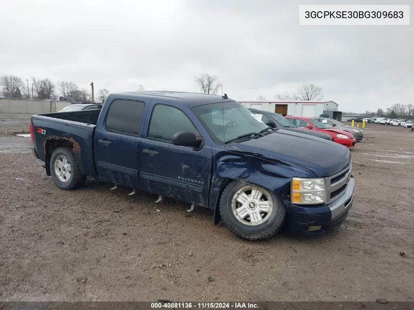 2011 Chevrolet Silverado 1500 Lt VIN: 3GCPKSE30BG309683 Lot: 40881136