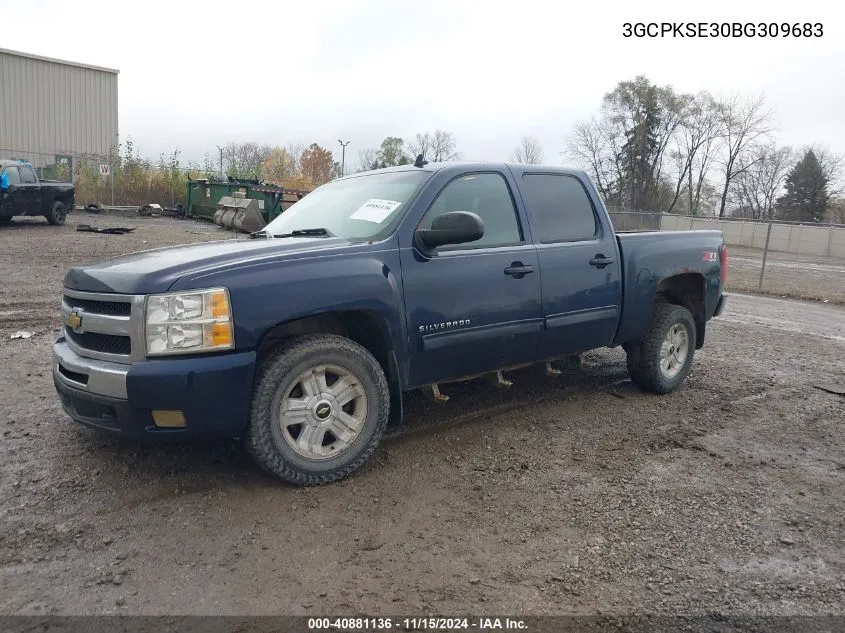 2011 Chevrolet Silverado 1500 Lt VIN: 3GCPKSE30BG309683 Lot: 40881136