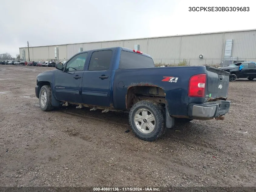 2011 Chevrolet Silverado 1500 Lt VIN: 3GCPKSE30BG309683 Lot: 40881136