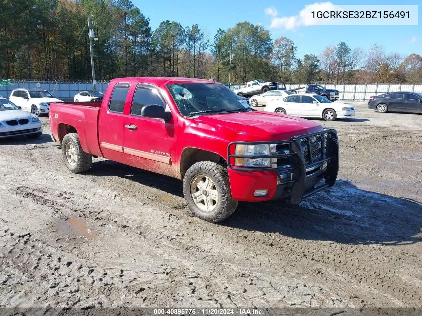 2011 Chevrolet Silverado 1500 Lt VIN: 1GCRKSE32BZ156491 Lot: 40895775