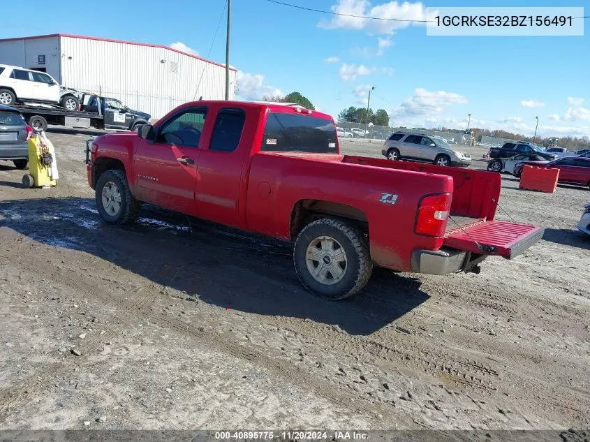 2011 Chevrolet Silverado 1500 Lt VIN: 1GCRKSE32BZ156491 Lot: 40895775