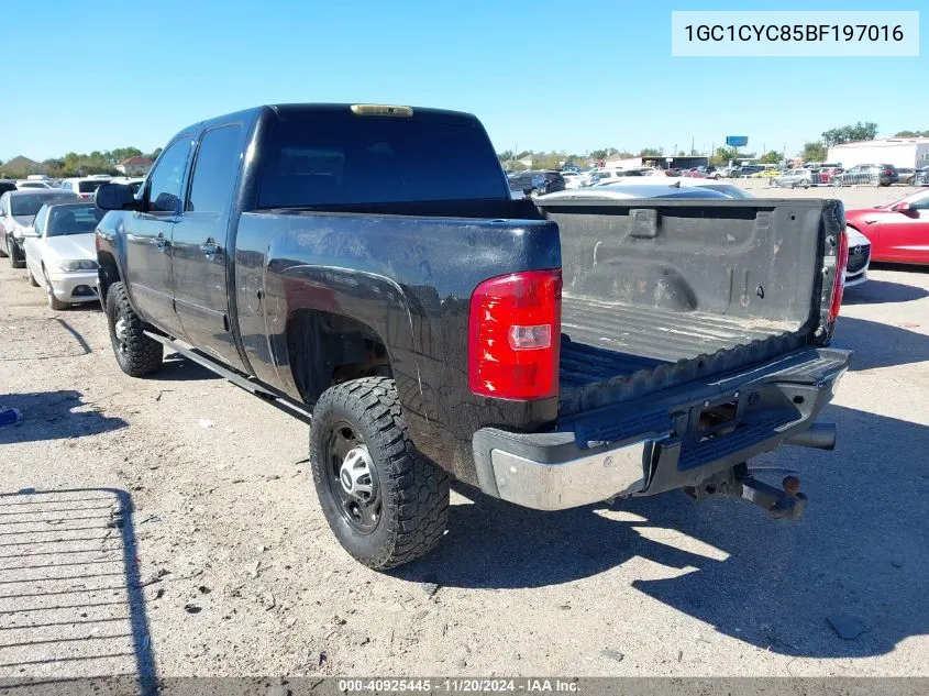 2011 Chevrolet Silverado 2500Hd Ltz VIN: 1GC1CYC85BF197016 Lot: 40925445