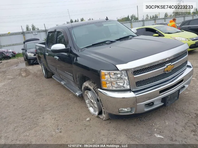 2012 Chevrolet Silverado 1500 VIN: 3GCPKSE74CG223233 Lot: 12107274