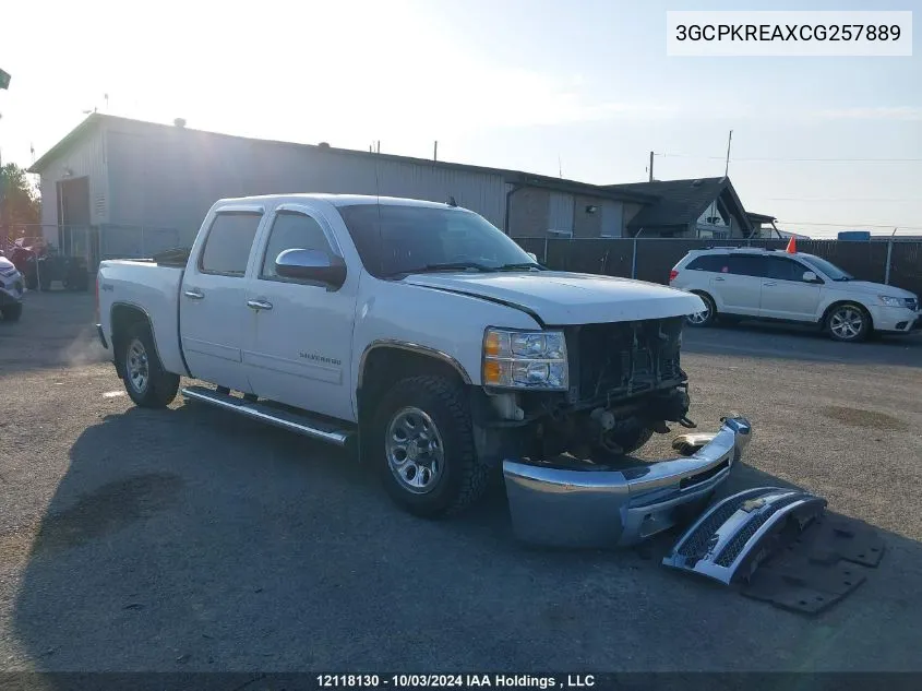 2012 Chevrolet Silverado 1500 VIN: 3GCPKREAXCG257889 Lot: 12118130